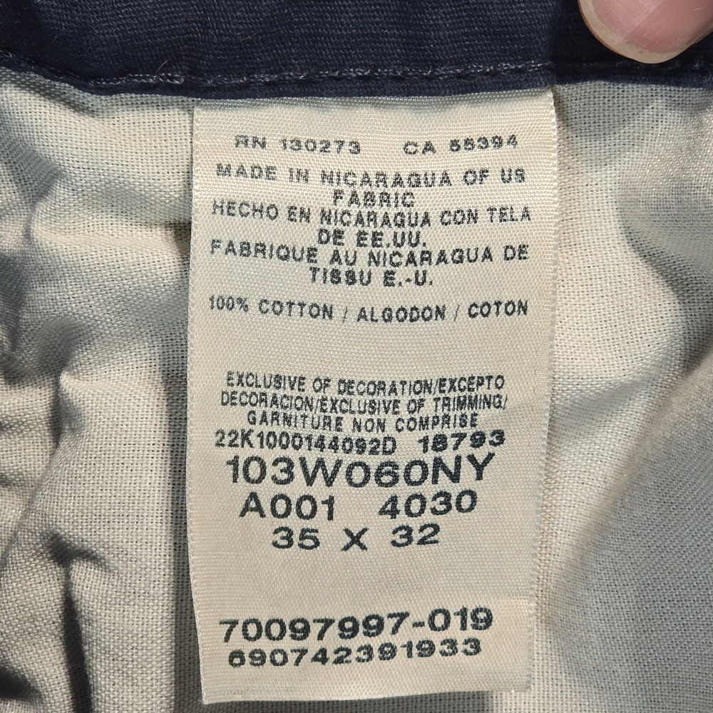 Wrangler Riggs Workwear Mens Navy Blue Ripstop Cargo Pants 35x32 103W060NY - Picture 5 of 16